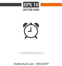 Alarm Clock Vector Icon.