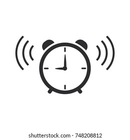 alarm clock vector icon 