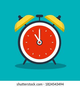 Alarm Clock Vector Icon - Analog Timer