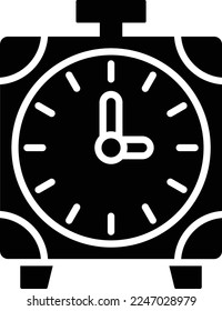 Alarm Clock vector icon. Can be used for printing, mobile and web applications.