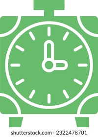 Icono del vector reloj de alarma. Se puede usar para imprimir, móviles y aplicaciones web.