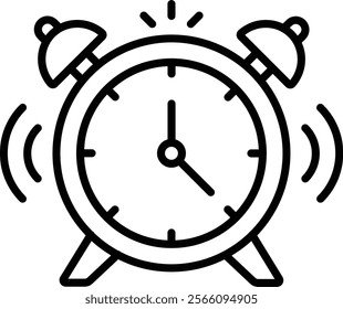 Alarm Clock vector icon. Can be used for printing, mobile and web applications.