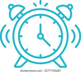 Alarm Clock vector icon. Can be used for printing, mobile and web applications.