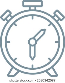 Alarm Clock vector icon. Can be used for printing, mobile and web applications.