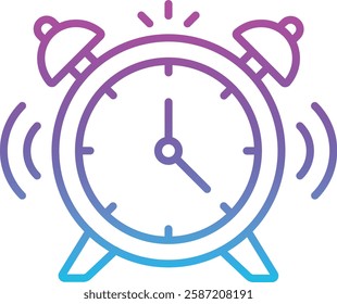 Alarm Clock vector icon. Can be used for printing, mobile and web applications.