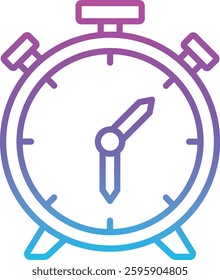 Alarm Clock vector icon. Can be used for printing, mobile and web applications.