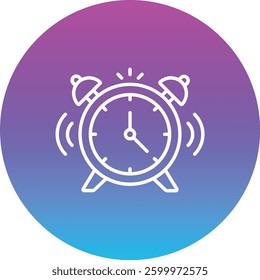 Alarm Clock vector icon. Can be used for printing, mobile and web applications.
