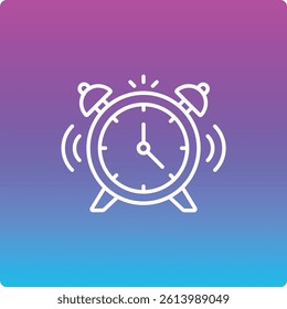 Alarm Clock vector icon. Can be used for printing, mobile and web applications.