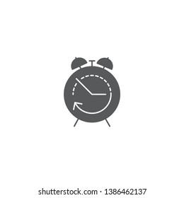 alarm clock vector icon concept design isolated on white background