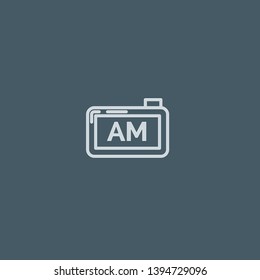 Alarm Clock vector icon. Alarm Clock concept stroke symbol design. Thin graphic elements vector illustration, outline pattern for your web site design, logo, UI. EPS 10.