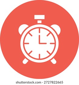 Ilustração de design de ícone de vetor do despertador