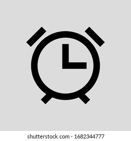 alarm clock vector icon flat