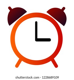 Alarm clock vector icon illustration