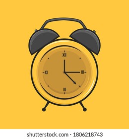 Alarm clock vector icon illustration