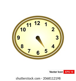 Ilustración del icono del vector del reloj de alarma. Símbolo de despertar. Icono de tiempo
