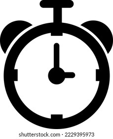 Alarm clock vector icon illustration on white background..eps
