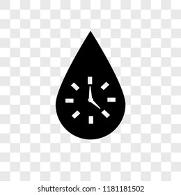Alarm clock vector icon isolated on transparent background, Alarm clock logo concept