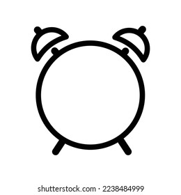 Alarm clock vector icon isolated on a white background