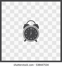 Alarm clock vector icon. Isolated illustration. Business picture.