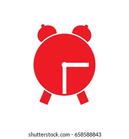 Alarm clock vector icon isolated on white background,