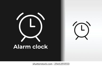 Alarm Clock Vector, Icon Or Logo Sign Isolated Symbol Illustration