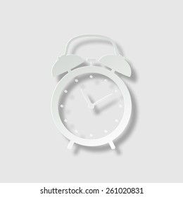 alarm clock - vector icon with shadow