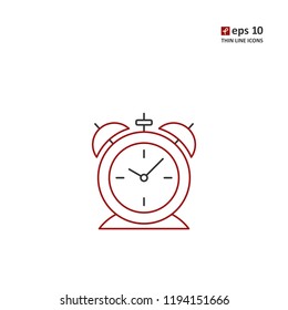 Alarm clock - vector icon. Symbol for web, infographics, print design and mobile UX/UI kit. Vector illustration, EPS10.