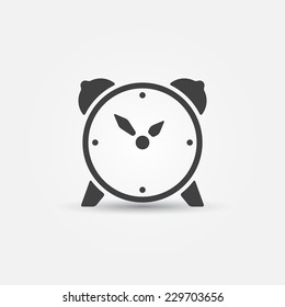 Alarm clock vector icon - clock symbol