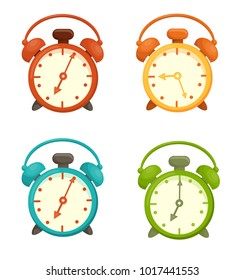 Alarm Clock Vector Various Activities Such Stock Vector (Royalty Free ...