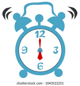 Alarm clock , vector illustration