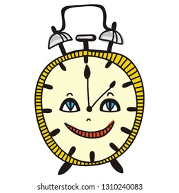 Alarm clock. Vector illustration