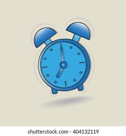 Alarm clock vector illustration.