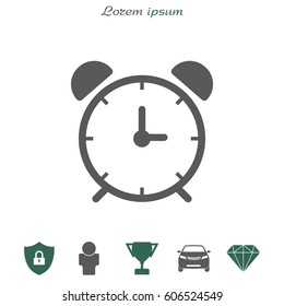 alarm clock. vector illustration