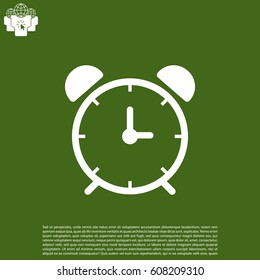 alarm clock. vector illustration