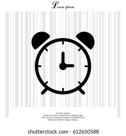 alarm clock. vector illustration