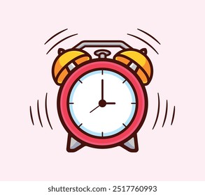 Alarm Clock vector illustration carton alarm clock bells sound