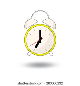 alarm clock - vector illustration. cartoon  style design
