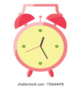 Alarm clock vector illustration. Doodle style. Design icon, print, logo, symbol, decor, textile, paper.
