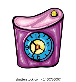 Alarm clock, vector illustration. Eps10