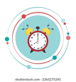 Alarm clock vector illustration graphic icon