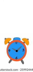 Alarm clock vector image with simple design