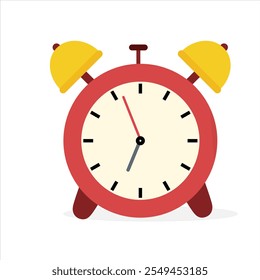 Alarm clock vector isolated illustration.alarm clock vector eps