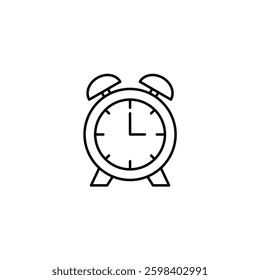 Alarm Clock vector line icon icons design