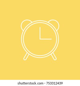 Alarm Clock vector line icon. eps-10