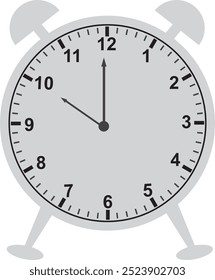 alarm clock vector on white background