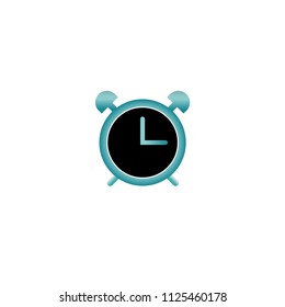 Alarm clock vector. Time Minute Watch bell. 