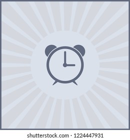 alarm clock vector web icon