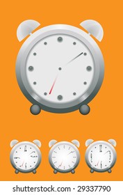 alarm clock. Vector. Without mesh.