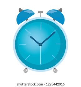 alarm clock wake on white background