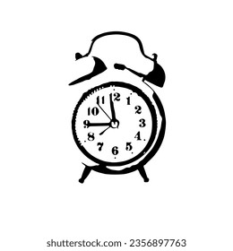 Alarm Clock. Wake Up Time Vector Design on White Background.